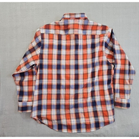 Blac Lacquer Men's 5XL Red Blue Plaid Long Sleeve Button EUC Workwear Streetwear - Picture 9 of 15